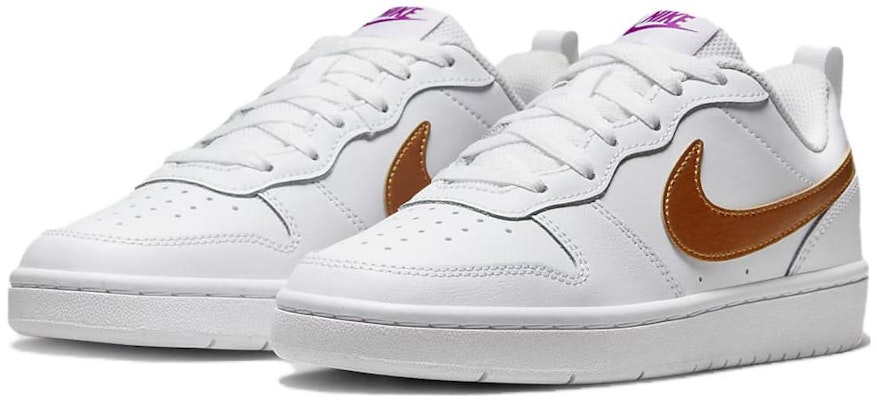 Nike Court Borough Low 2 SE 防滑耐磨 低筒 板鞋 GS 白棕 Lookbook Nike Court Borough Low 2 SE 防滑耐磨 低筒 板鞋 GS 白棕