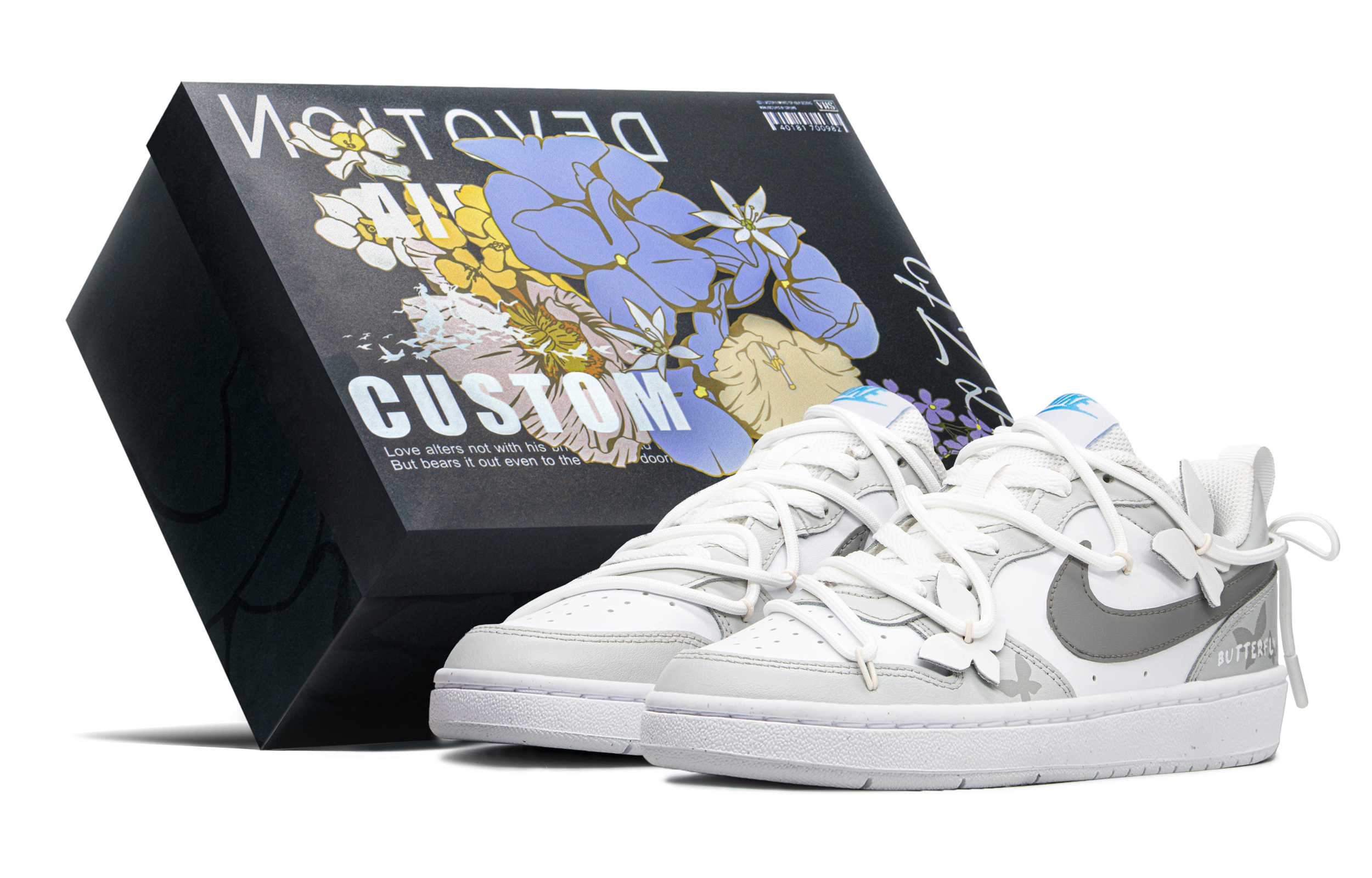 Buy ナイキ コート バラウ ロー 'バタフライ ホワイト グレー' BQ5448-123-448200 BQ5448-123-448200