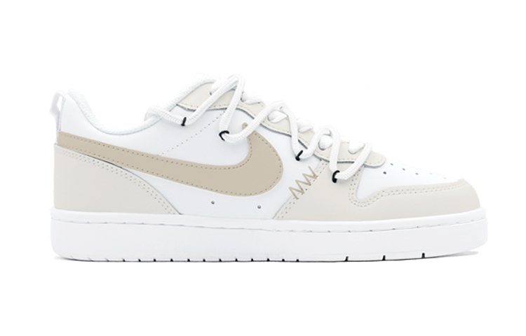 Lookbook 【定製球鞋】Nike Court Borough 秋日穿搭 街頭風 奶油可可 特殊鞋盒 低幫 板鞋 GS 白棕
