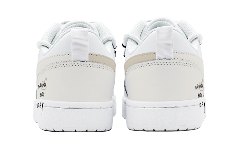 Purchase 【定製球鞋】Nike Court Borough 秋日穿搭 街頭風 奶油可可 特殊鞋盒 低幫 板鞋 GS 白棕