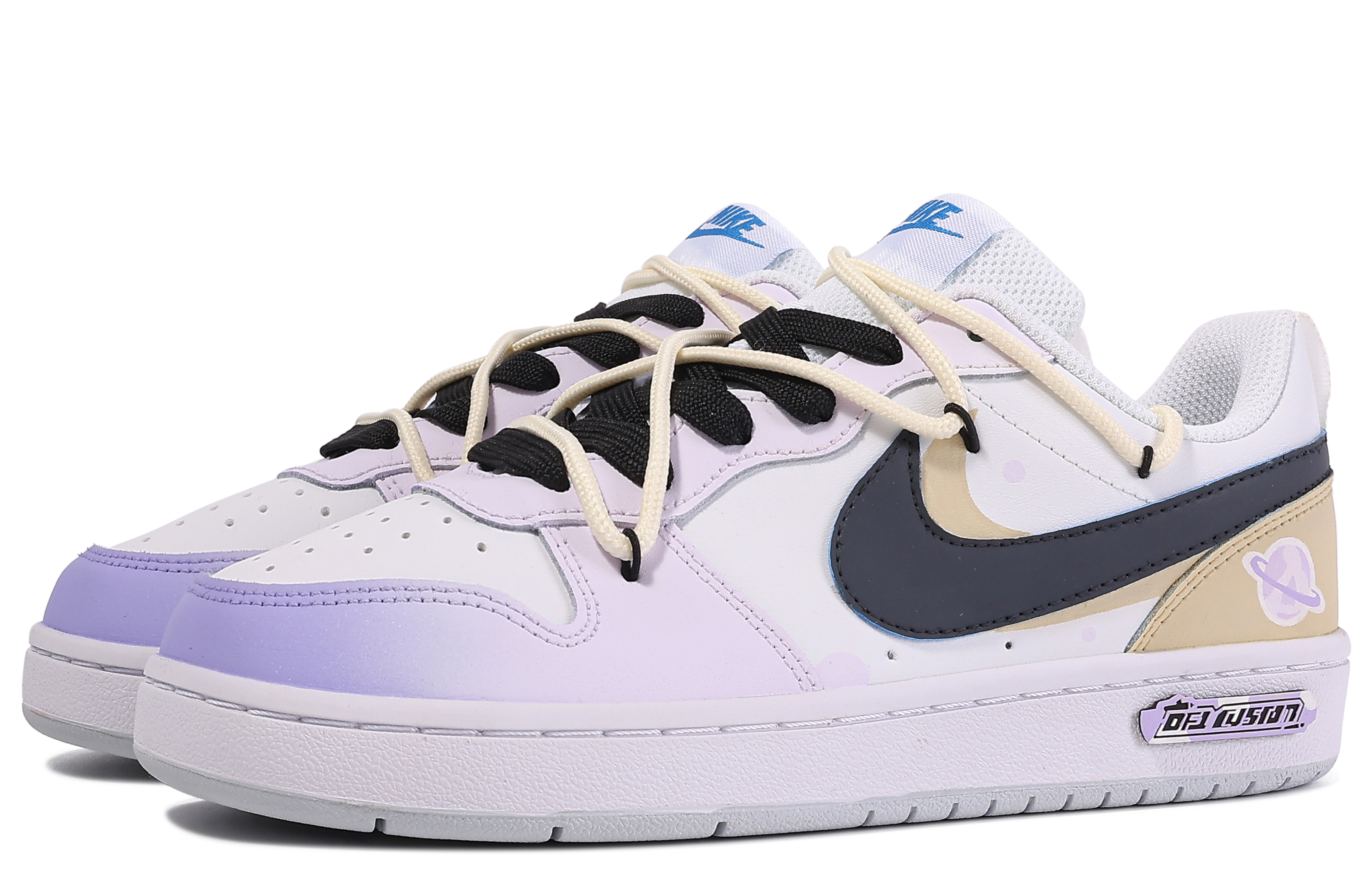 Nike Court Borough Low 'Da Vinci Dopamine Planet Graffiti Gradient' 圖 4