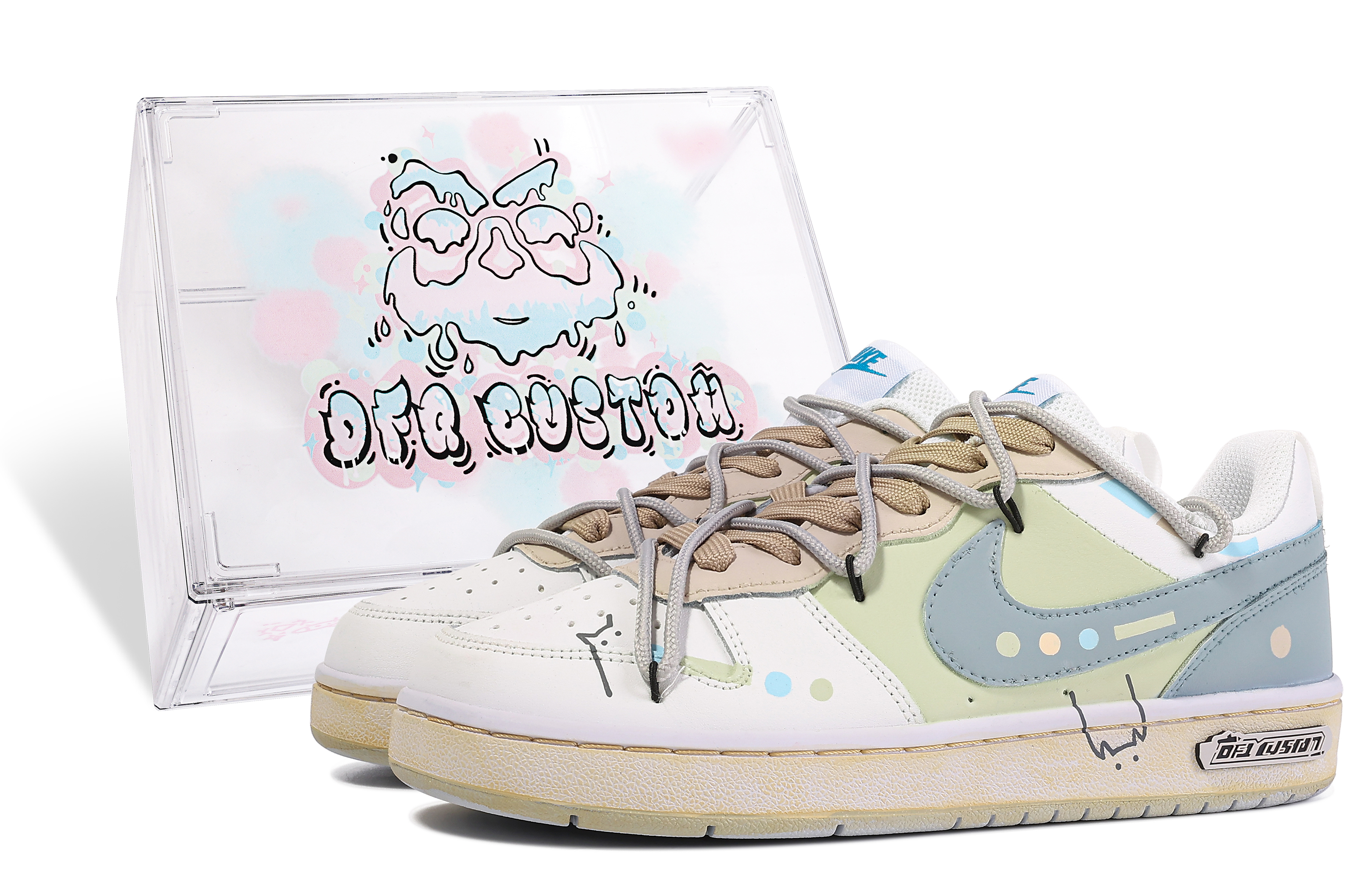 Buy Nike Court Borough Low 'Da Vinci Morse Code Polka Dot' lelaki wangian BQ5448-123-486431