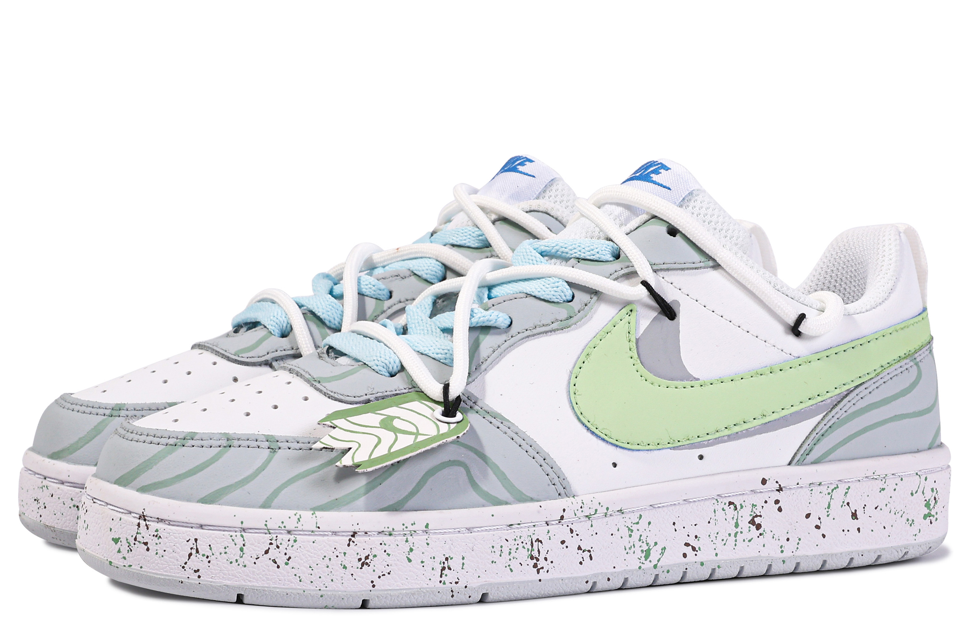 Nike Court Borough Low 'Da Vinci Wave Green White' 圖 5