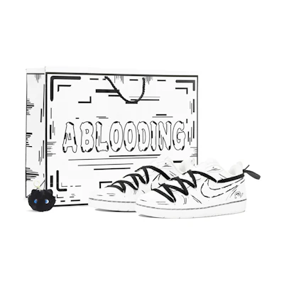Nike Court Borough Low 'Deconstructed Anime Cat Black'
