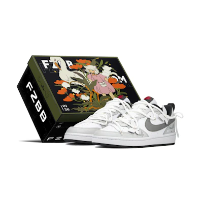 Nike Court Borough Low 'Graffiti Butterfly - Grey White'
