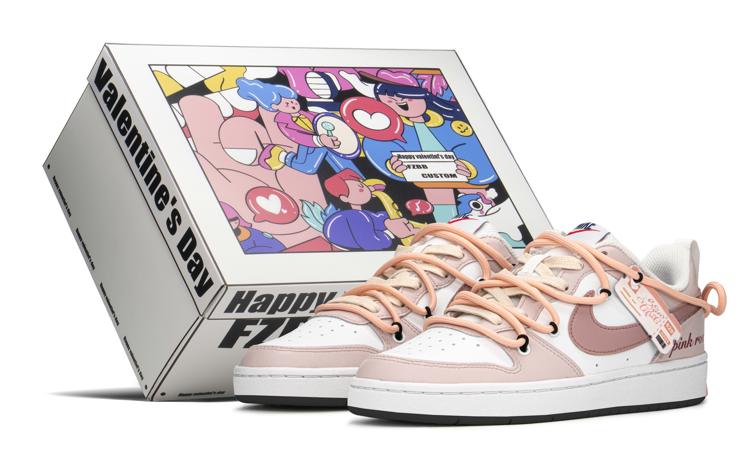 Buy Nike Court Borough Low 'Retro Gift Box Merah Muda Beige' DO7446-101-486469