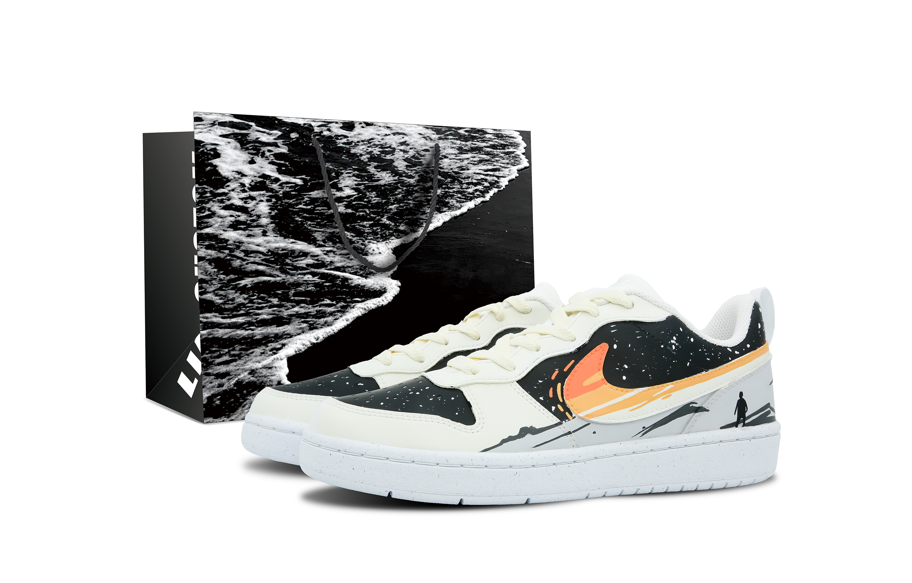 Buy Nike Court Borough Low 'Kilauan Matahari Hitam Pasir' DV5456-106-453303