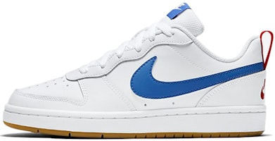 (Youth) Nike Court Borough Low 2 'White Blue Red' BQ5448-109 (Youth) Nike Court Borough Low 2 'White Blue Red' BQ5448-109