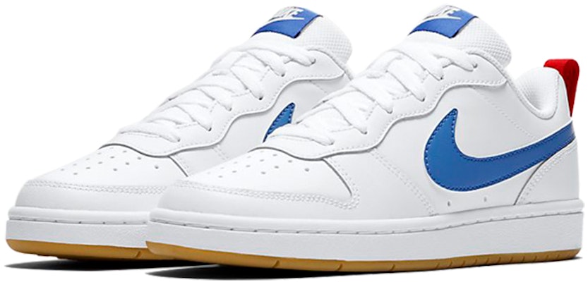 (Youth) Nike Court Borough Low 2 'White Blue Red' BQ5448-109 Lookbook (Youth) Nike Court Borough Low 2 'White Blue Red' BQ5448-109