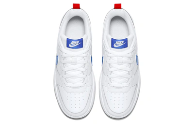 (Youth) Nike Court Borough Low 2 'White Blue Red' BQ5448-109