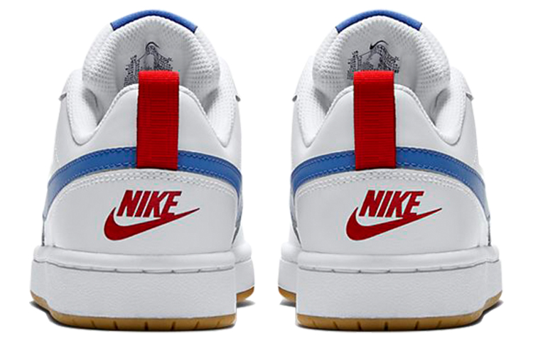 (Youth) Nike Court Borough Low 2 White Blue Red BQ5448-109 Nicesnk