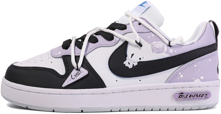 Nike Court Borough Low Morado Blanco Negro 'Da Vinci Hard Candy Graffiti Splatter' BQ5448-123-486433 Buy Nike Court Borough Low Morado Blanco Negro 'Da Vinci Hard Candy Graffiti Splatter' BQ5448-123-486433