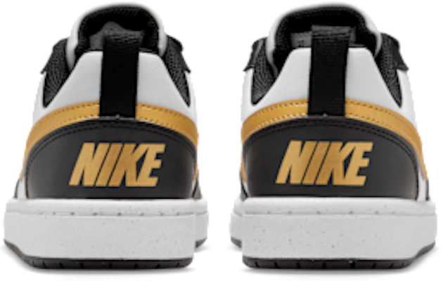 (JR) Nike Court Borough Low Recraft Noir/Blanc/Or Métallique France DV5456-008 Details for (JR) Nike Court Borough Low Recraft Noir/Blanc/Or Métallique France DV5456-008