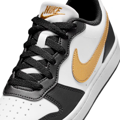 (JR) Nike Court Borough Low Recraft Noir/Blanc/Or Métallique France DV5456-008 Sizing (JR) Nike Court Borough Low Recraft Noir/Blanc/Or Métallique France DV5456-008