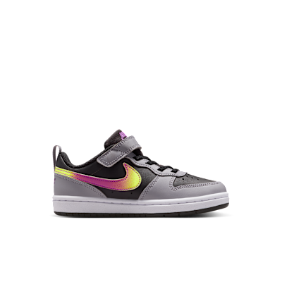 (PS) Nike Court Borough Low Recraft Black/Cement Gray/White/Vivid Purple 圖 3
