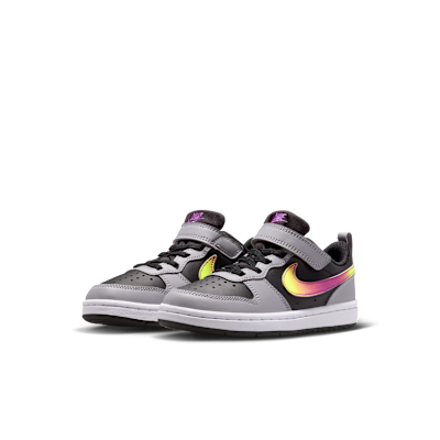(PS) Nike Court Borough Low Recraft Black/Cement Gray/White/Vivid Purple 圖 5