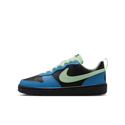 (Youth) Nike Court Borough Low Recraft Black/Dutch Blue/Phantom/Bolt Tint DV5456-012