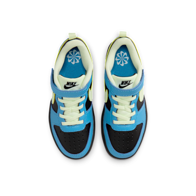 Shop Nike Court Borough Low ReCraft 黑色/荷藍/幻影/閃電黃 DV5457-012