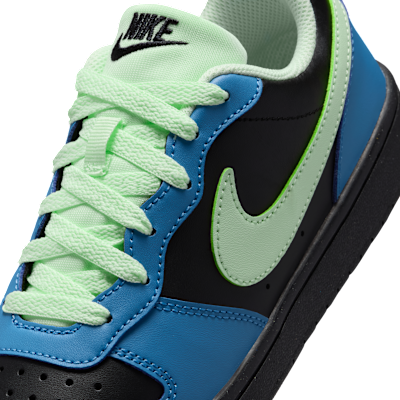 Sizing (JR) Nike Court Borough Low Recraft Negro/Azul Holandés/Fantasma/Tinte Volt DV5456-012
