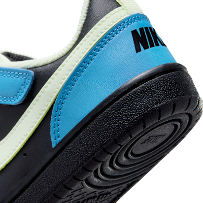 Cheap Nike Court Borough Low ReCraft 黑色/荷藍/幻影/閃電黃 DV5457-012