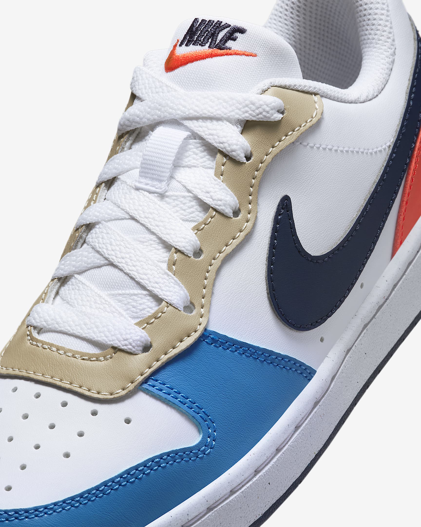 Sizing (JR) Nike Court Borough Low Recraft Lelaki Wanita Kasut DV5456-124