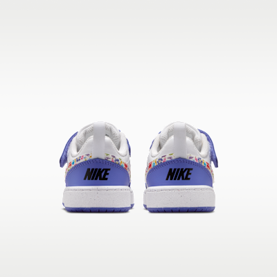 Details for 耐克Court Borough低帮白/蓝宝石/黑/白 IQ0877-100