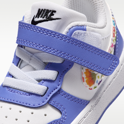 Sizing 耐克Court Borough低帮白/蓝宝石/黑/白 IQ0877-100