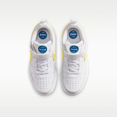 Shop ナイキ コートバロー ロー ホワイト/ソアー/ソニックイエロー IR3998-100