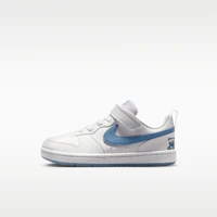 (Preschool) Nike Court Borough Low White/Work Blue IR3999-100 (Preschool) Nike Court Borough Low White/Work Blue IR3999-100