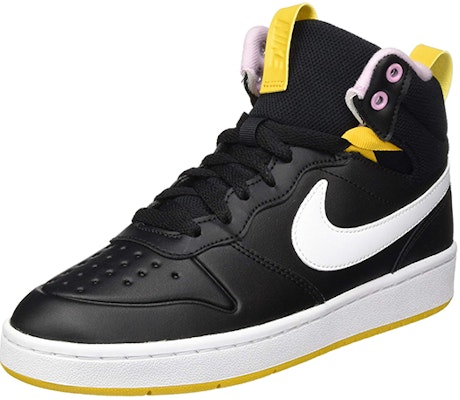 (JR) Nike Court Borough Mid 2 'Negro Amarillo' BQ5440-003 Lookbook (JR) Nike Court Borough Mid 2 'Negro Amarillo' BQ5440-003