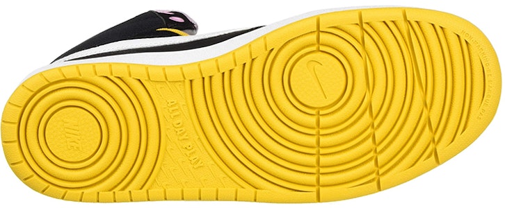 (JR) Nike Court Borough Mid 2 'Negro Amarillo' BQ5440-003 Details for (JR) Nike Court Borough Mid 2 'Negro Amarillo' BQ5440-003