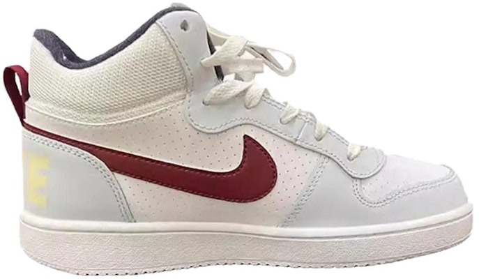 Nike Court Borough Mid 2 舒適百搭 防滑耐磨 高筒 板鞋 GS 白紅 Order Nike Court Borough Mid 2 舒適百搭 防滑耐磨 高筒 板鞋 GS 白紅