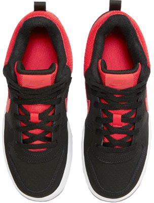 (Youth) Nike Court Borough Mid Sneakers Black/Red 839977-002 Shop (Youth) Nike Court Borough Mid Sneakers Black/Red 839977-002