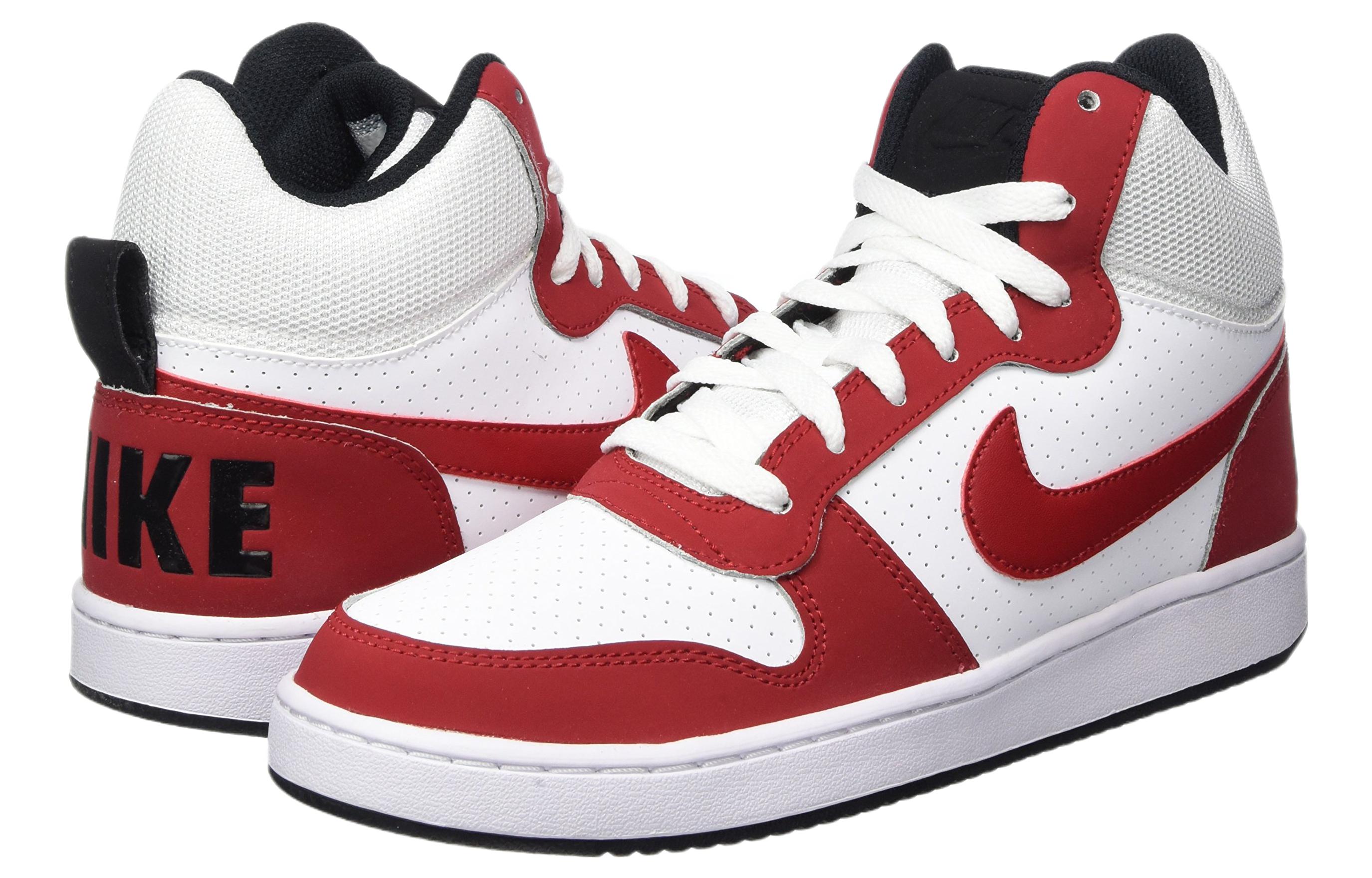 Lookbook ナイキ コート バーロウ MID 白/赤 838938-101