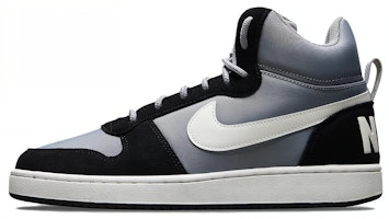 Nike Court Borough Mid Premium 'Matte Silver Black' 844884-005 Nike Court Borough Mid Premium 'Matte Silver Black' 844884-005