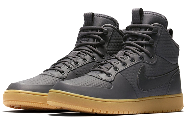 Shop Nike Court Borough Mid Winter 'Grey Gum' AA0547-001