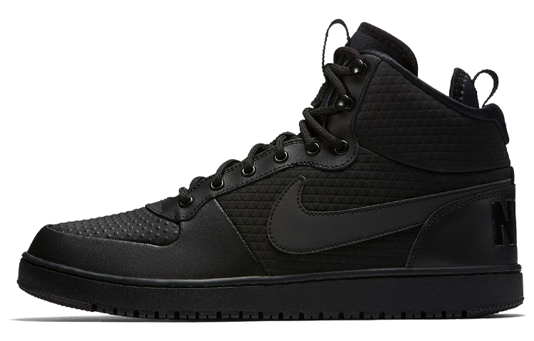 Nike Court Borough Mid Winter 'Triple Black' AA0547-002