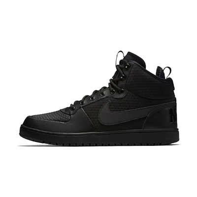 Nike Court Borough Mid Winter 'Triple Black'