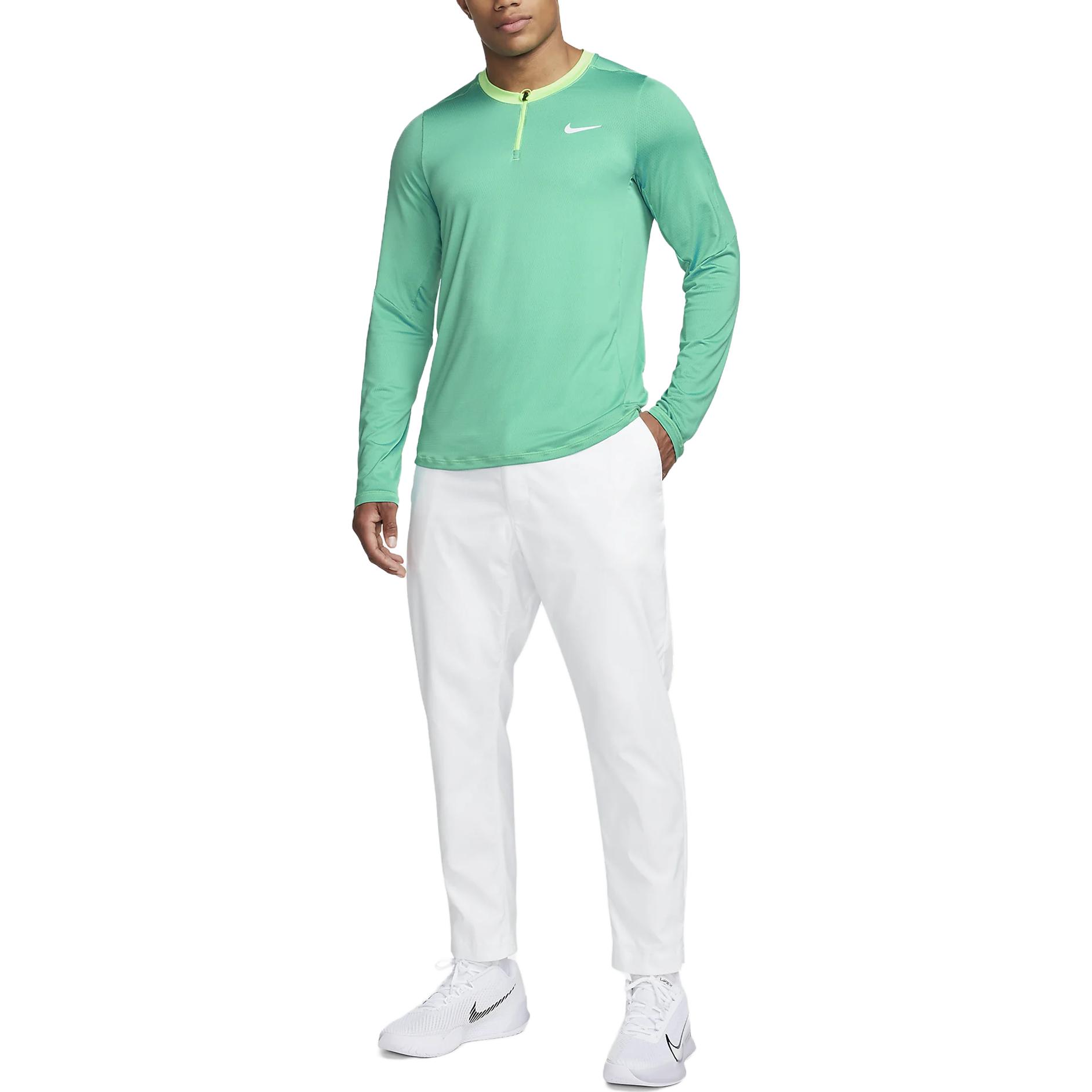 Nike Court Dri-FIT Advantage Logo Print Sweatshirt Green Casual Comfort DD8370-392 圖 4