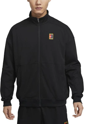 Nike Court Heritage Fleece Zip Jaket Hitam/Hitam Lengan Panjang FZ6926-010 Order Nike Court Heritage Fleece Zip Jaket Hitam/Hitam Lengan Panjang FZ6926-010