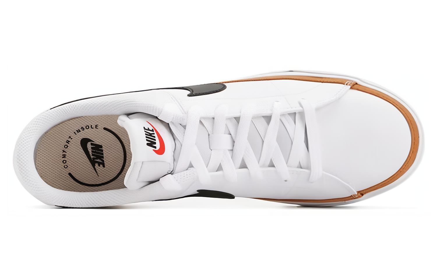 Lookbook Nike Court Legacy 防滑輕便 低筒 滑板鞋 白紫黃