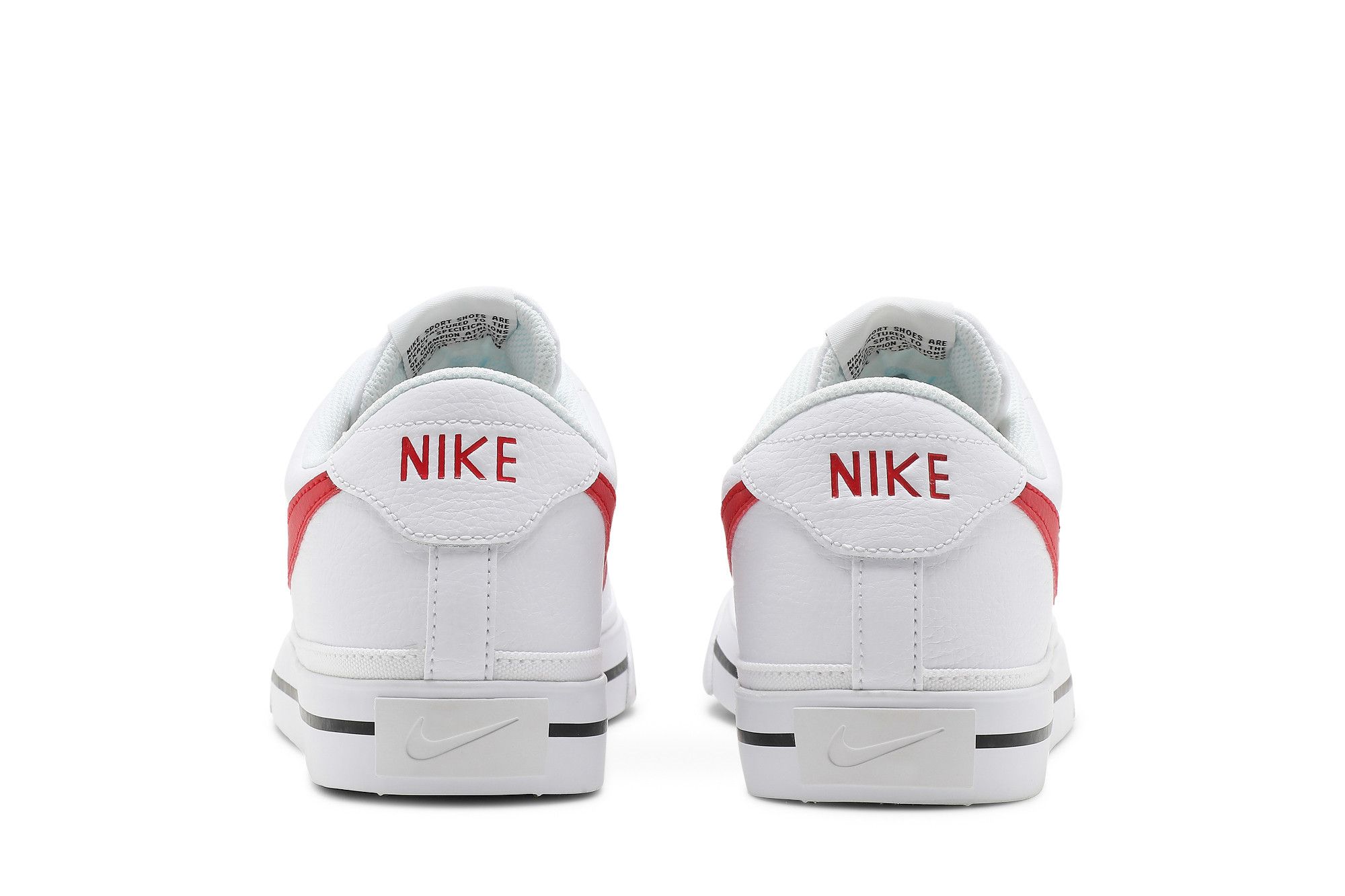 Sizing Nike Court Legacy ''Blanc Université Rouge'' CU4150-105