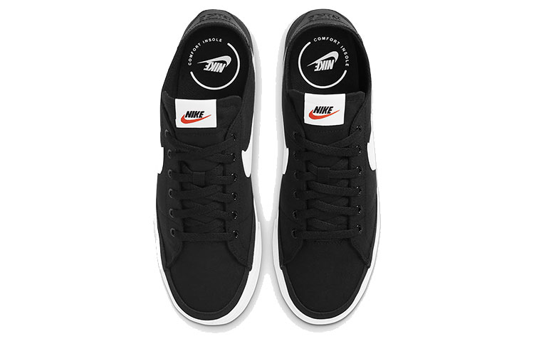 Shop 耐吉 Court Legacy 帆布鞋 '黑白' CW6539-002