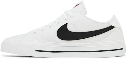 나이키 코트 레거시 캔버스 "화이트 블랙" CW6539-101 Lookbook 나이키 코트 레거시 캔버스 "화이트 블랙" CW6539-101