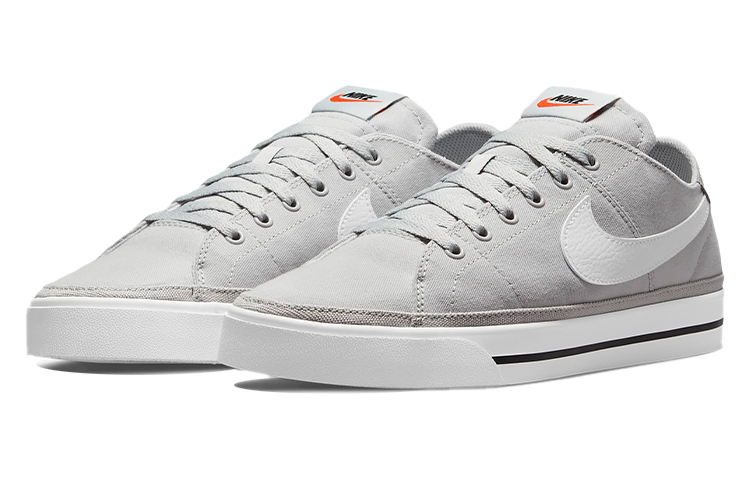 Nike Court Legacy Canvas Low-Top Sneakers Grey 'Gray White' 圖 3