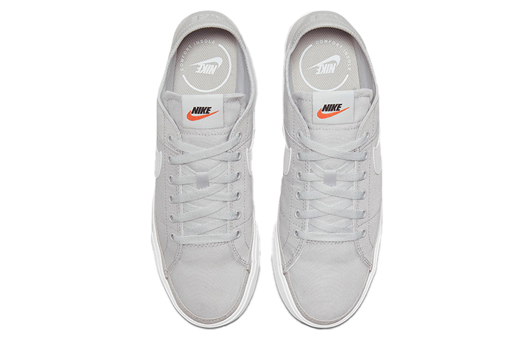 Nike Court Legacy Canvas Low-Top Sneakers Grey 'Gray White' 圖 4