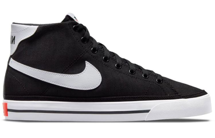 Lookbook Nike Court Legacy Canvas Mid 'Hitam Putih' DD0162-001