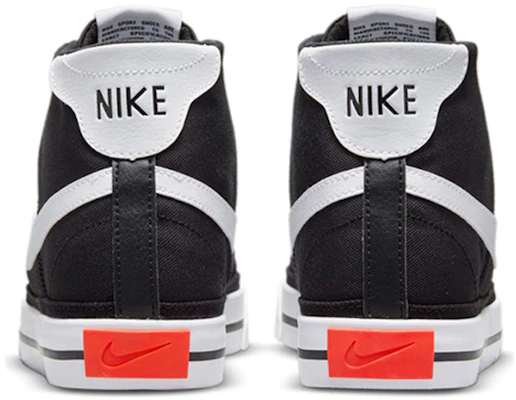 Nike Court Legacy Canvas Mid 'Hitam Putih' DD0162-001 Details for Nike Court Legacy Canvas Mid 'Hitam Putih' DD0162-001