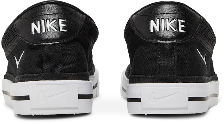Nike Court Legacy Slip 'Negro Blanco' DA2754-002 Details for Nike Court Legacy Slip 'Negro Blanco' DA2754-002