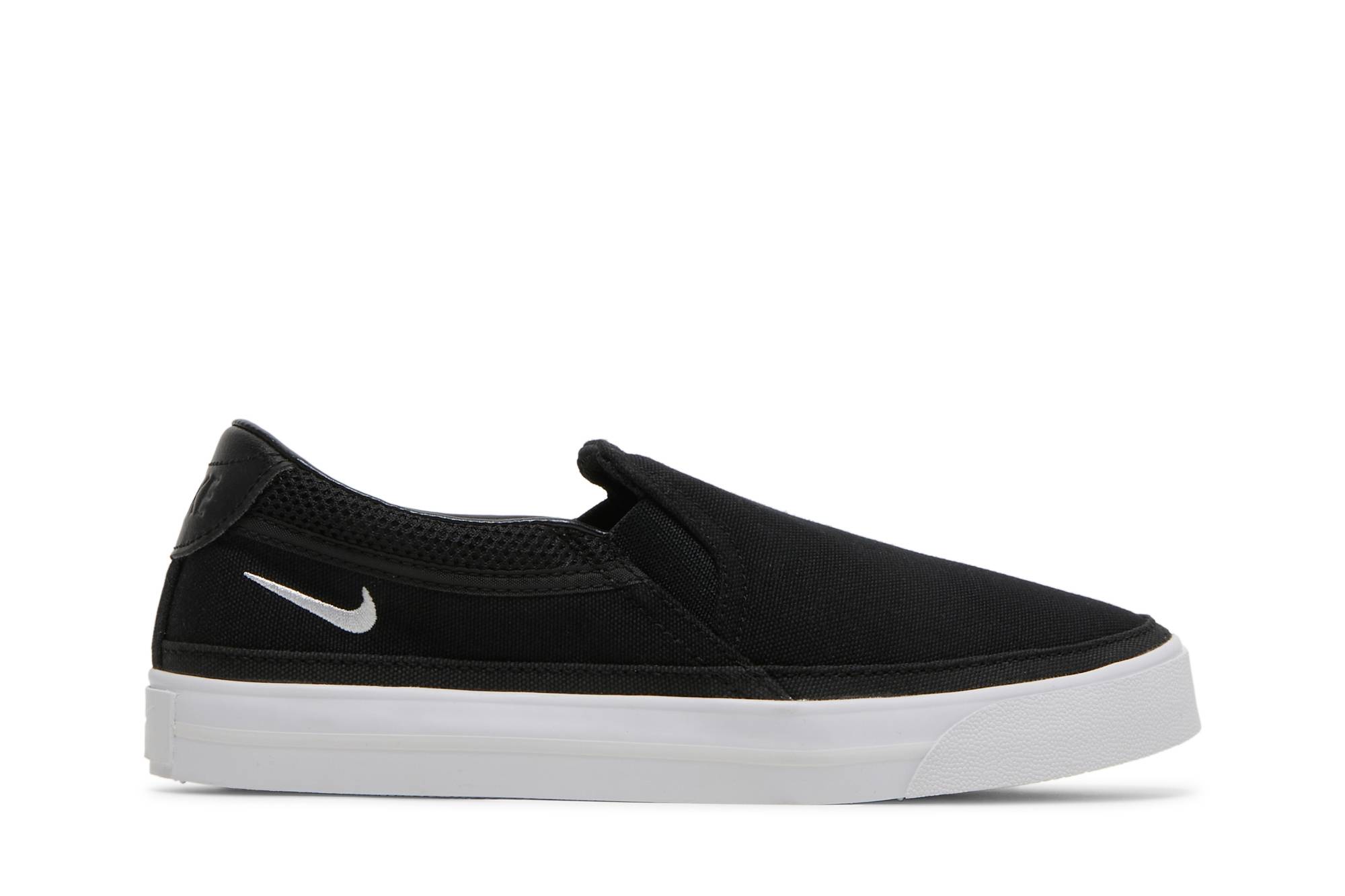 (Women) Nike Court Legacy Slip‑On 'Black White' CW6540‑002 CW6540002